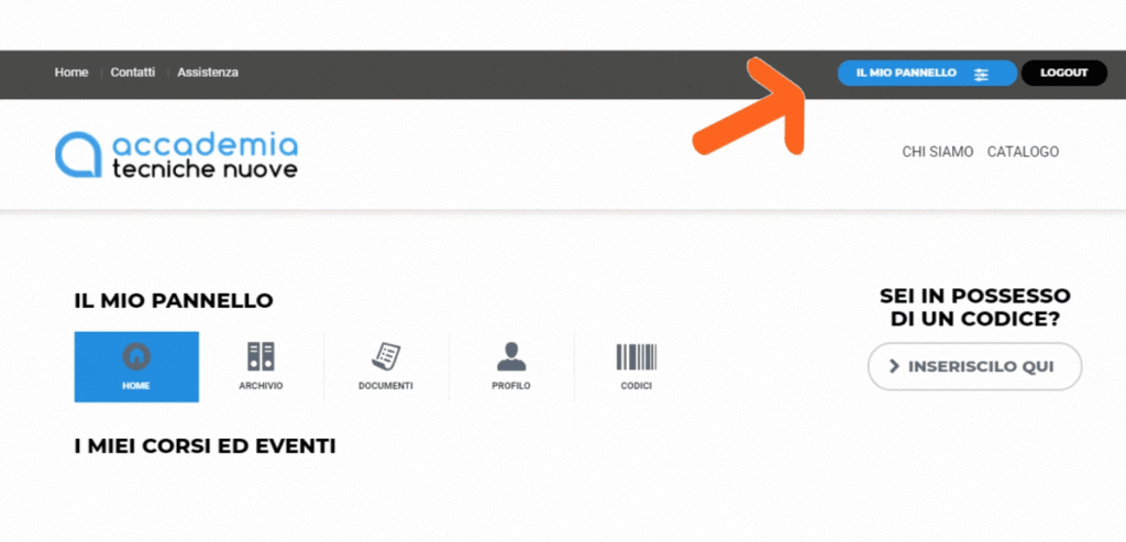 Accesso alla piattaforma e-learning 2